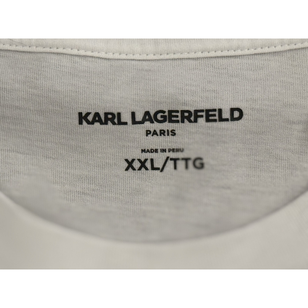 KARL LAGERFELD Paris “Kamo Blazer Karl” T-Shirt - NWOT - Men's 2XL -‎ White - Picture 3 of 9